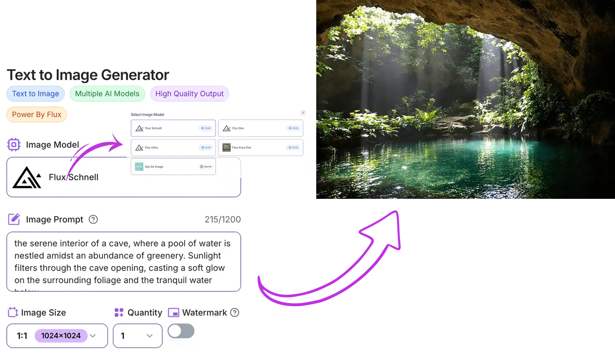 AI Text to Image Generator